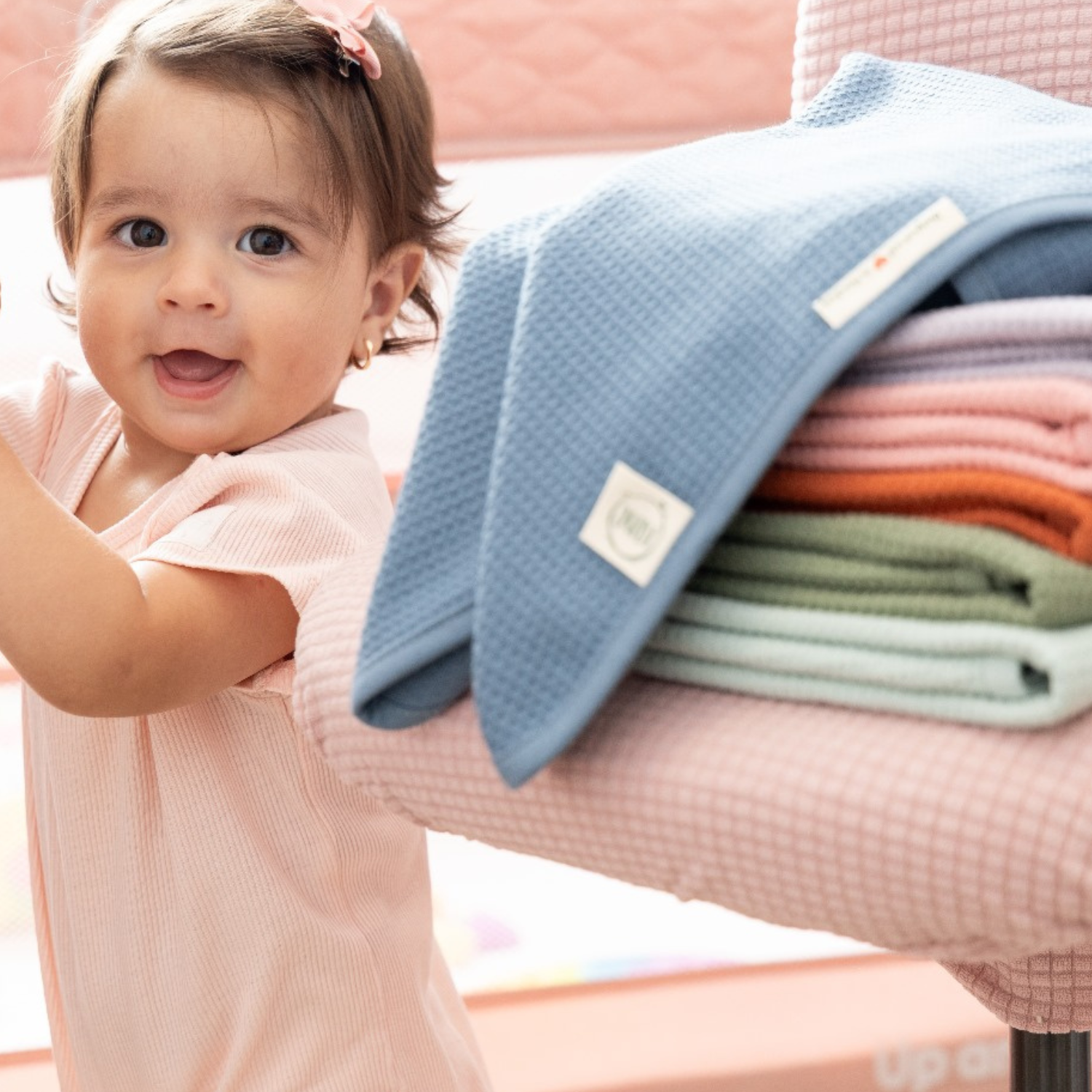 Babydecken und Windeltaschen