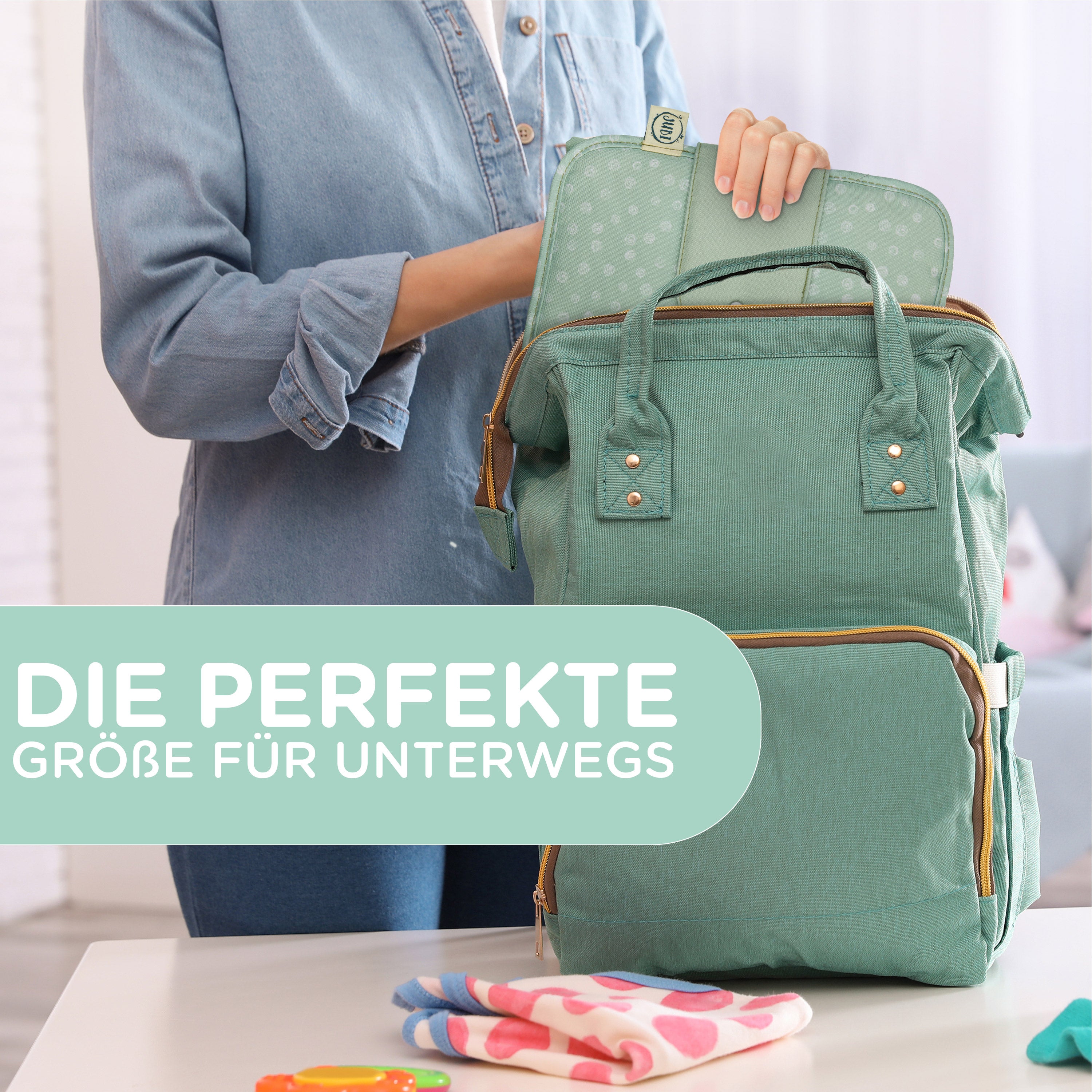 Windeltaschen mit Wickelunterlage