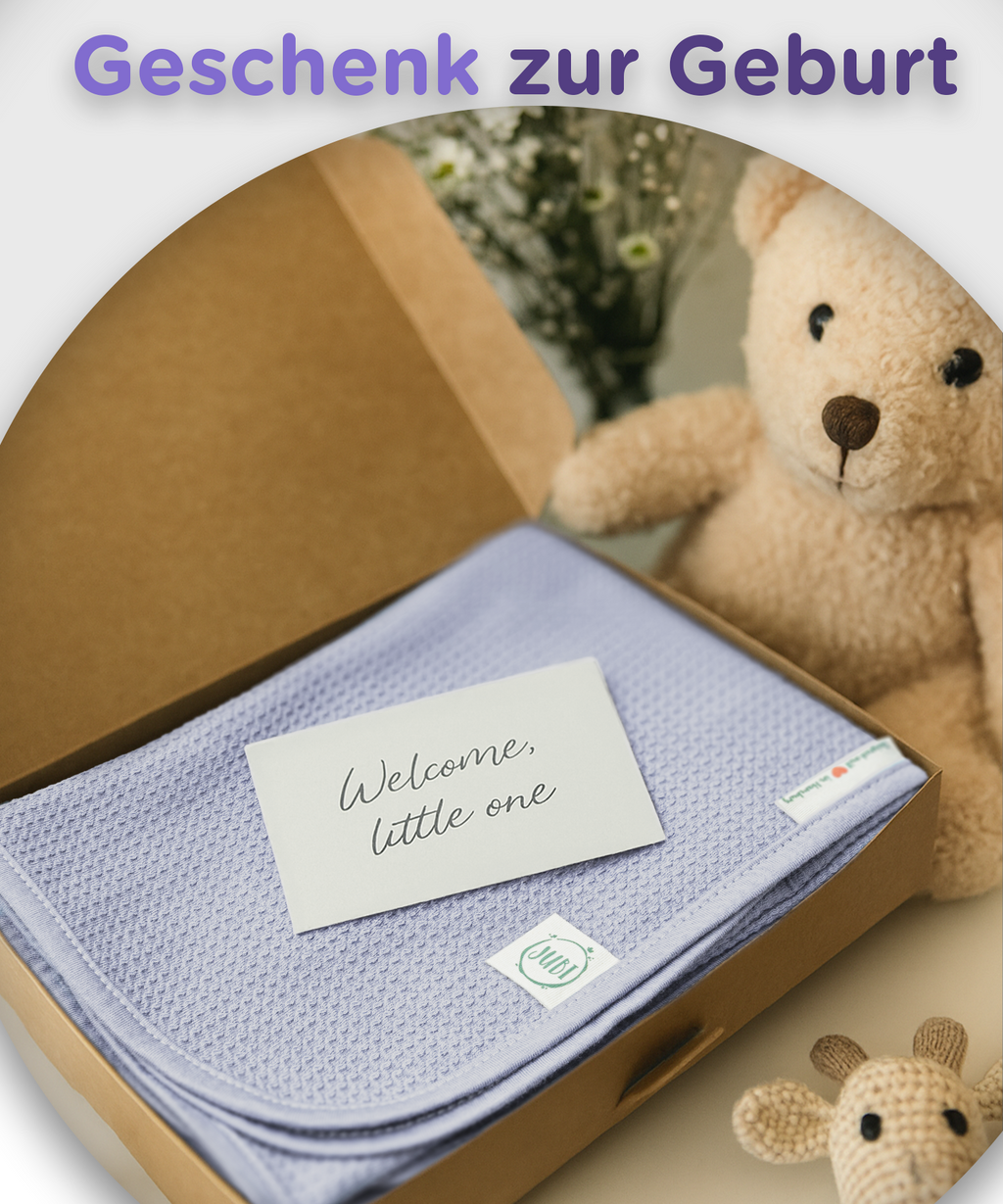 Babydecke als Geschenk zur Geburt