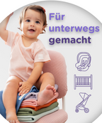 Babydecke aus Baumwolle im Kinderwagen