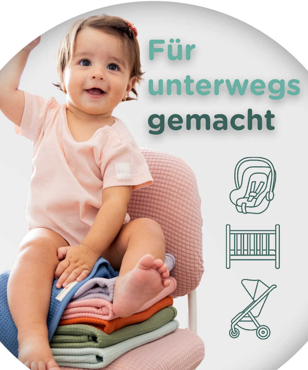 Babydecke_aus_Baumwolle_im_Kinderwagen mint