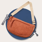 Braune Moonbag Wickeltasche mit Leoprint für Kinderwagen und Alltag