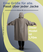 Kompakt zusammengefalteter Regenponcho für Damen