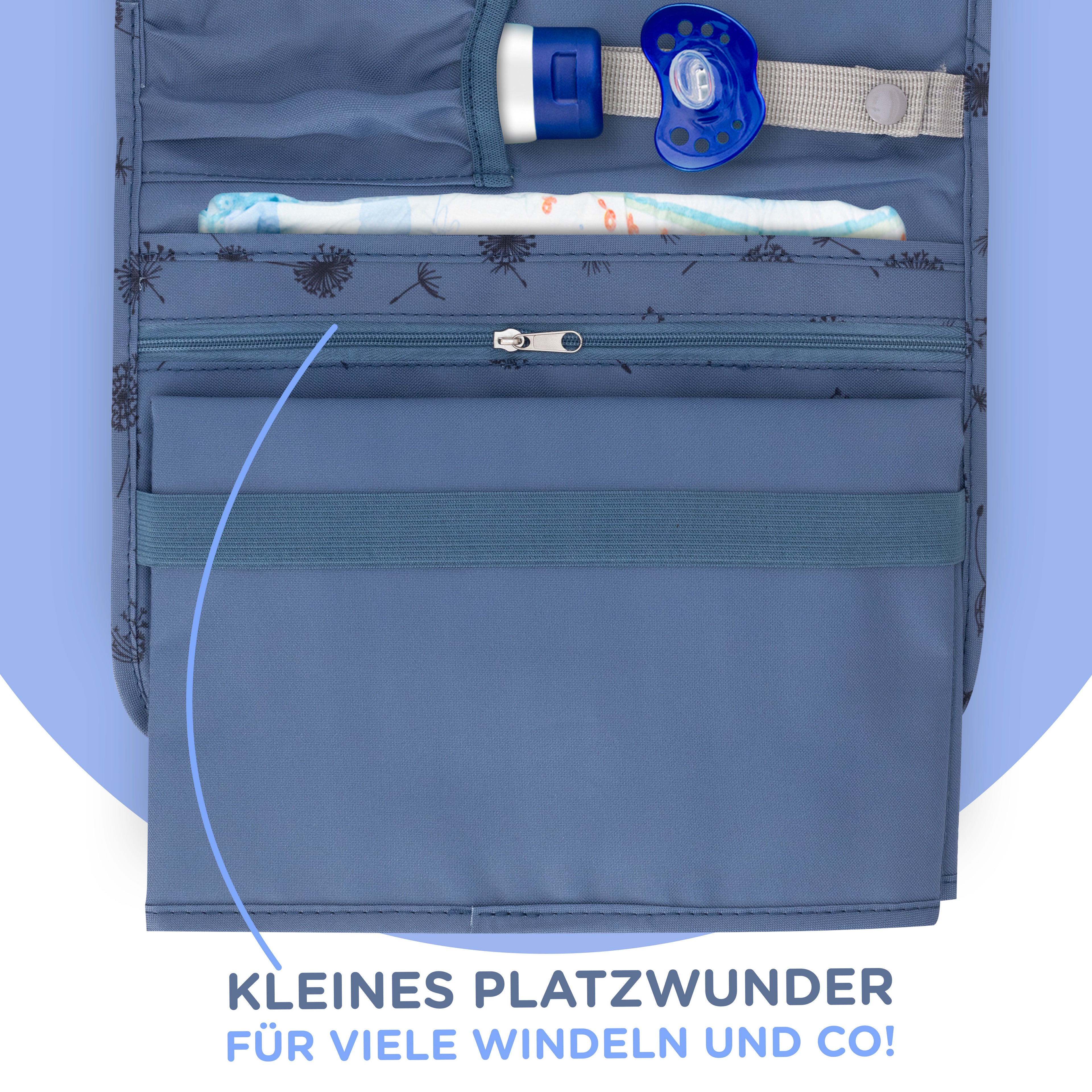 Windeltaschen mit Wickelunterlage