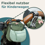 Mint Moonbag XL Wickeltasche mit Leoprint für Kinderwagen und Alltag