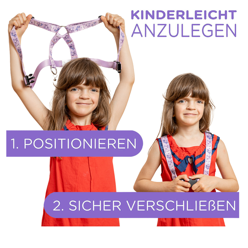 Pferdeleine für Kinder lilla jubi