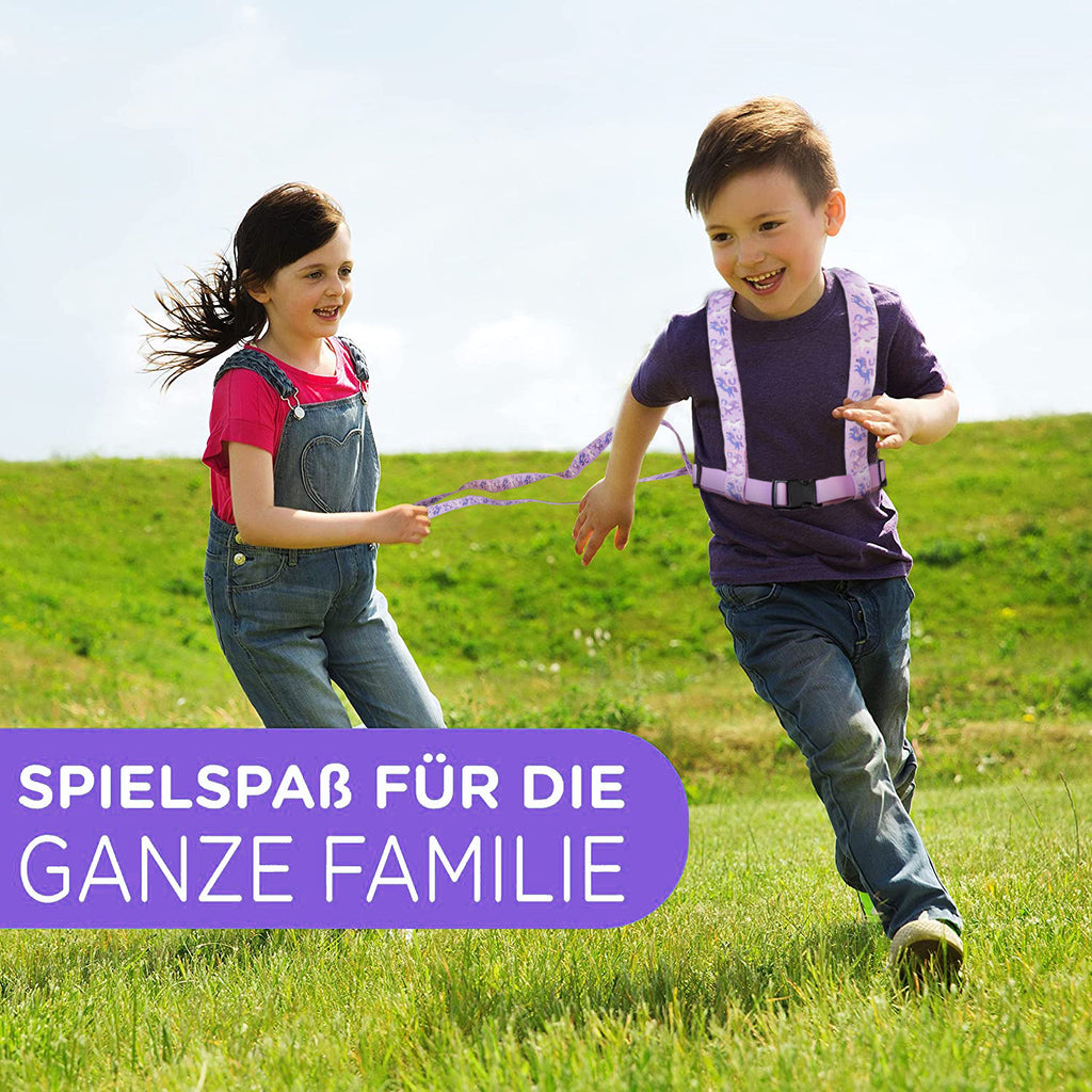 Pferdeleine für Kinder lilla mit Glöckchen jubi