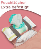 Wickelauflage für unterwegs, wie sie Hebammen für den Alltag empfehlen