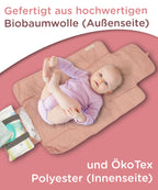 Wickelauflage für unterwegs, wie sie Hebammen für den Alltag empfehlen