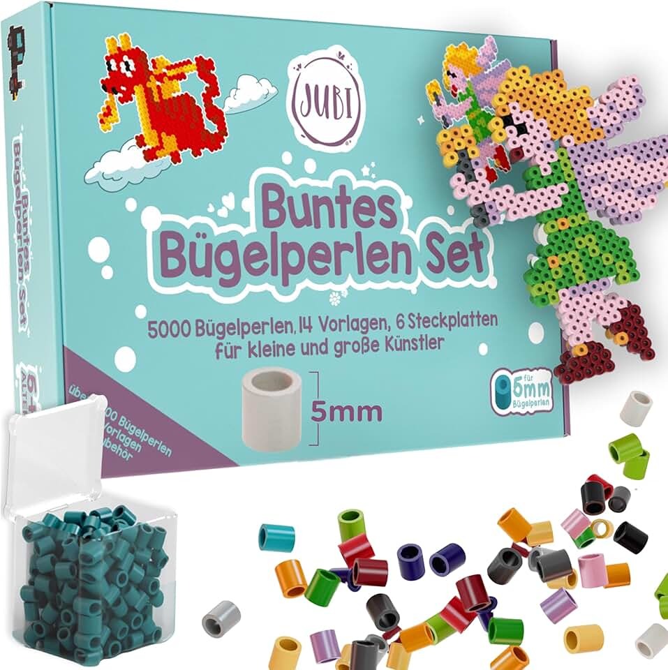 Bügelperlen Set für Kinder mit Zubehör von Jubi