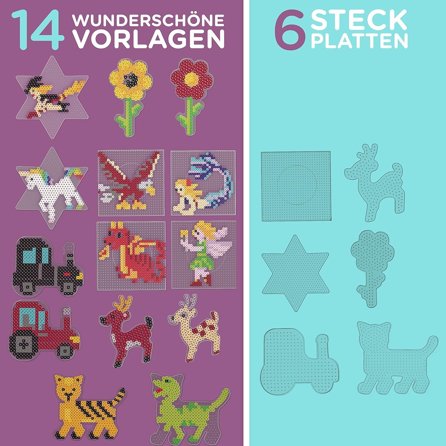 Steckplatten des Bügelperlen Sets von Jubi