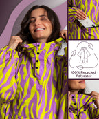Regenponcho Damen aus recycled Polyester