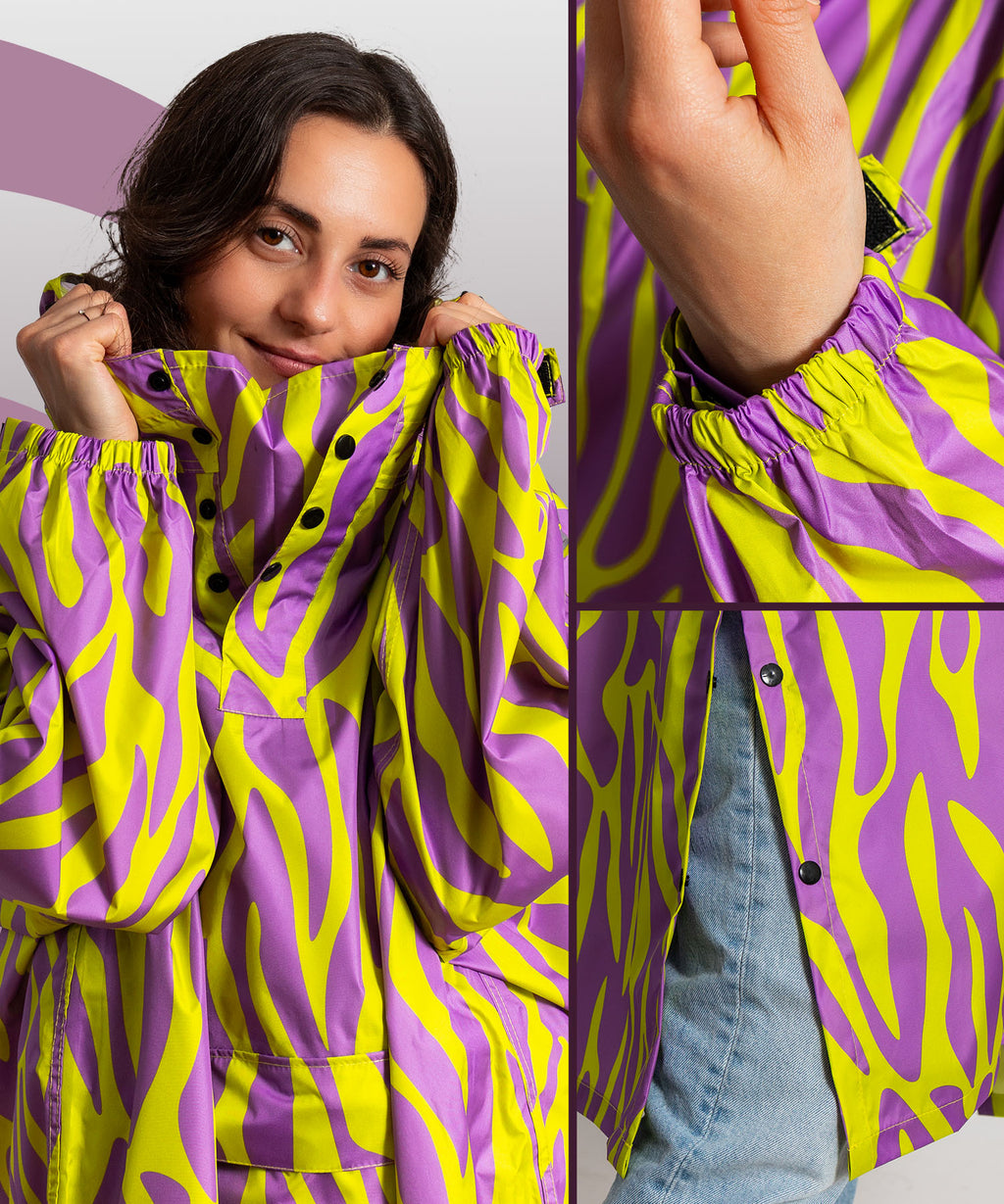 Regenponcho Damen aus recycled Polyester