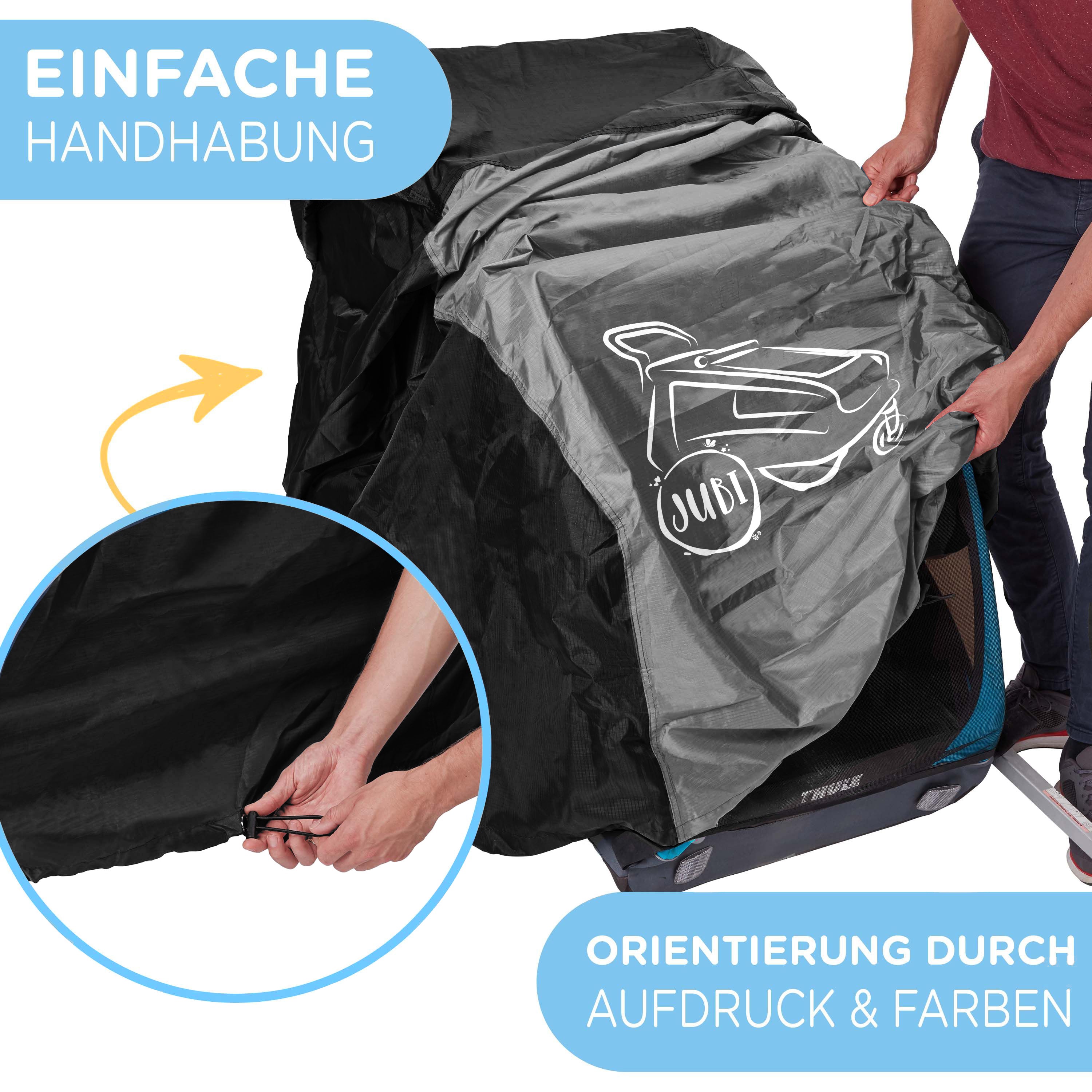 Fahrradanhänger Abdeckung wasserdicht – Faltgarage