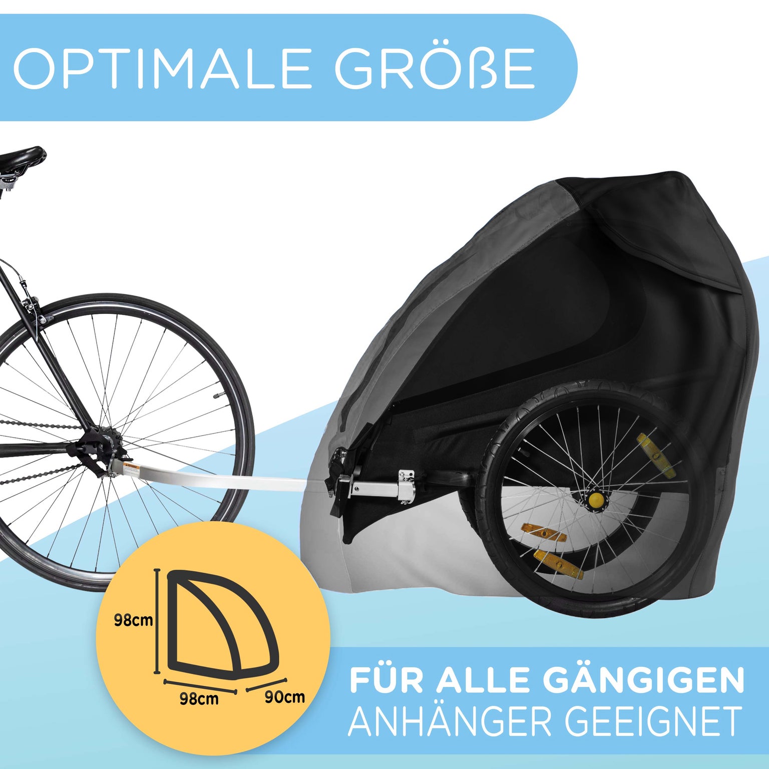 Fahrradanhänger Abdeckung wasserdicht – Faltgarage