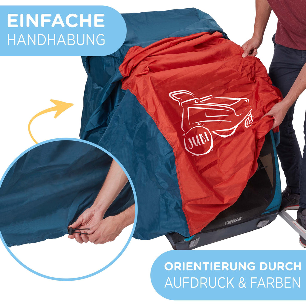 Elastikband zur Befestigung der Fahrradanhänger Abdeckung