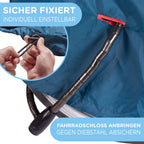 gegen diebstahl Fahrradanhänger Schutzplane jubi