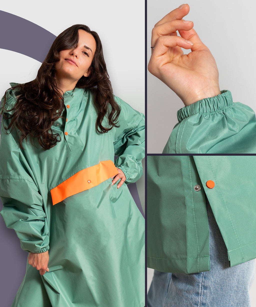 Regenponcho Damen aus recycled Polyester