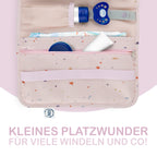 jubi windeltasche mit wickelunterlage rosa_4