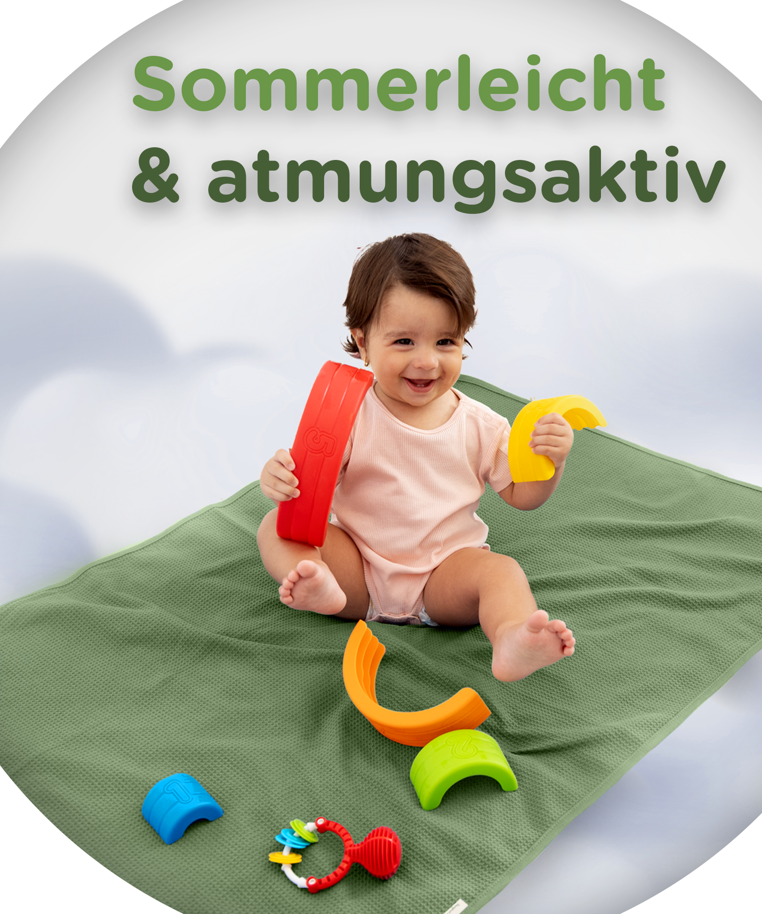 krabbeldecke für unterwegs jubi grün
