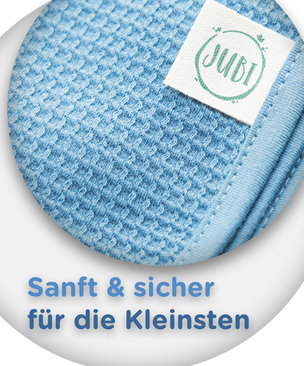 leichte babydecke sommer jubi blau