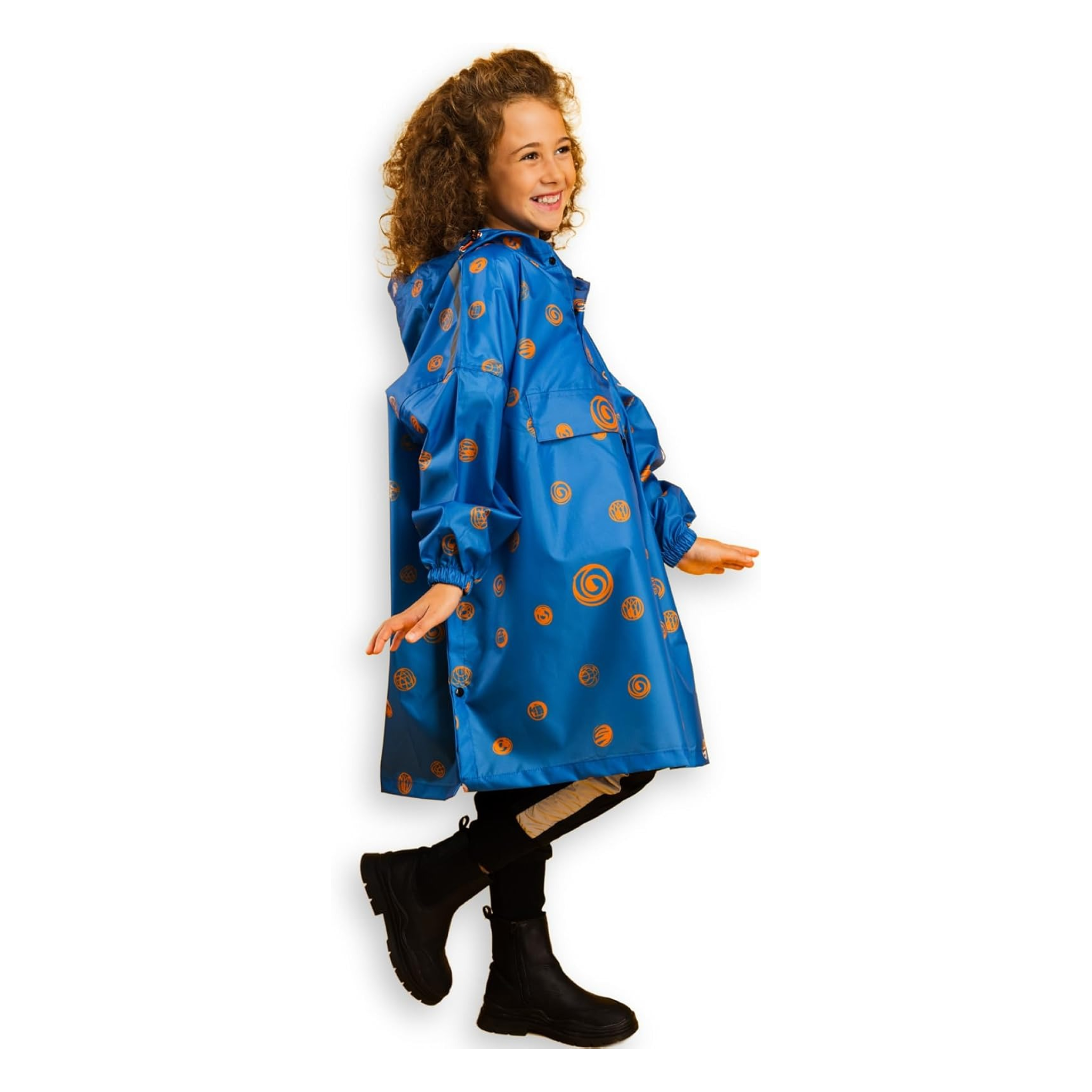 leo Regenponcho für Kinder aus recyceltem Polyester