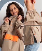 Regenponcho Damen aus recycled Polyester