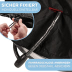 Wasserdichte Nähte der Fahrradanhänger Schutzplane im Detail