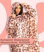 wasserdichter regenponcho damen leo muster jubi