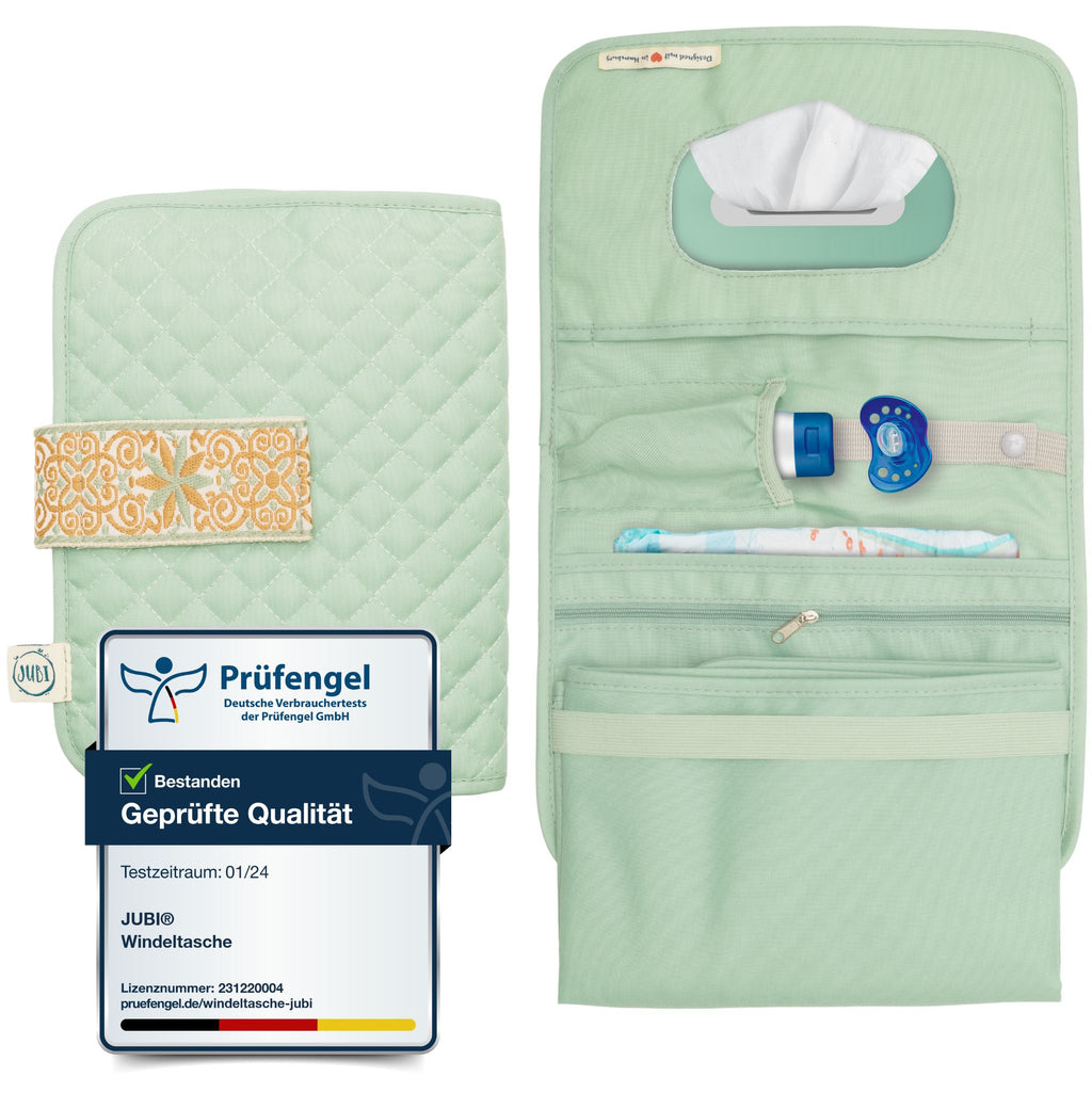 wickeltasche-unterwegs-kinderwagen-jubi_mint gesteppt